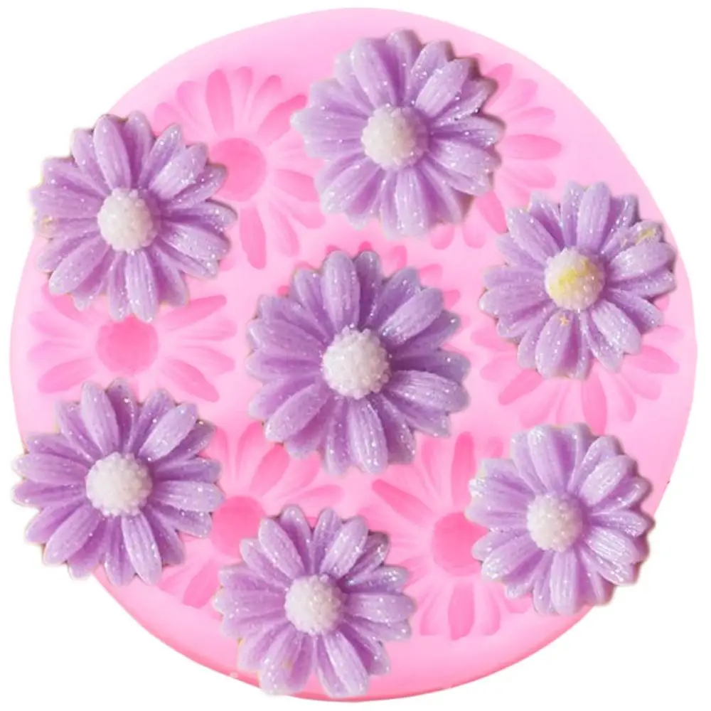 

Daisy Flower Silicone Mold Candy Polymer Clay Chocolate Molds DIY Wedding Party Cupcake Topper Fondant Cake Decorating Tools