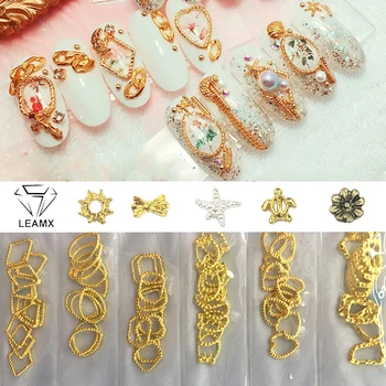 

LEMAX Mixed/bag Nail Alloy Thick Rivets Nail Art Decorations 3D Bow Animals Moon Rivet DIY Manicure Tools Nail Decor Charms L522