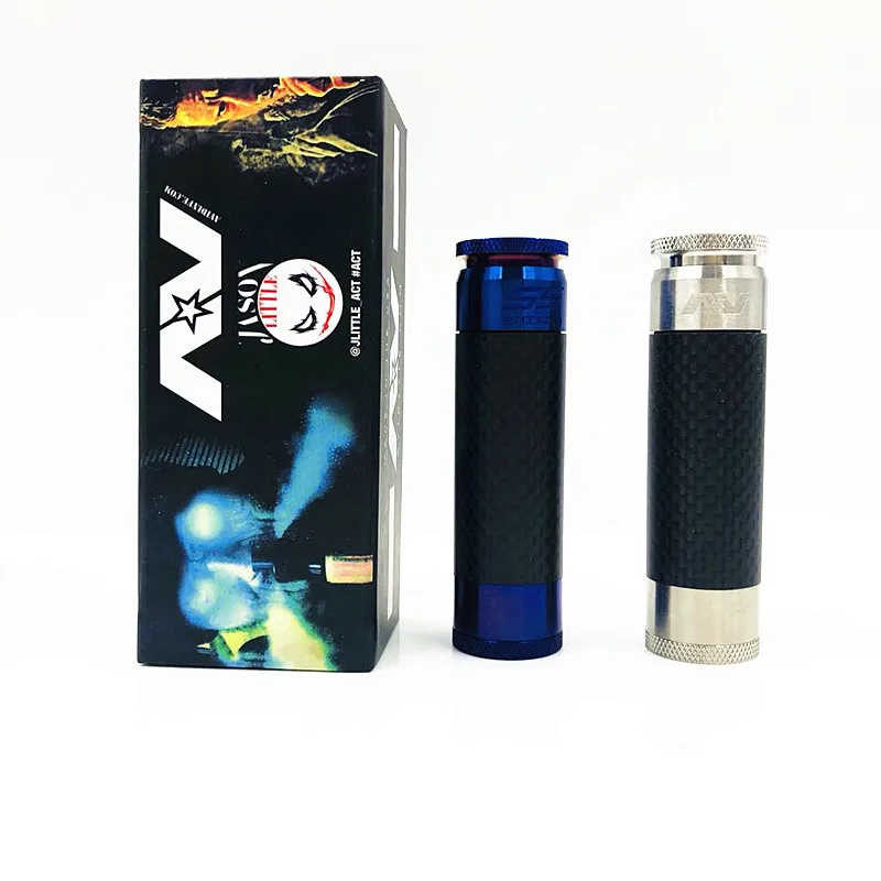 

New Vape Avidlyfe Carbon Fiber AV ABLE Mod AV Style E Cig Limitless 510 Thread Mech Mod Fit 18650 Battery Vs Purge Sam Piece Mod