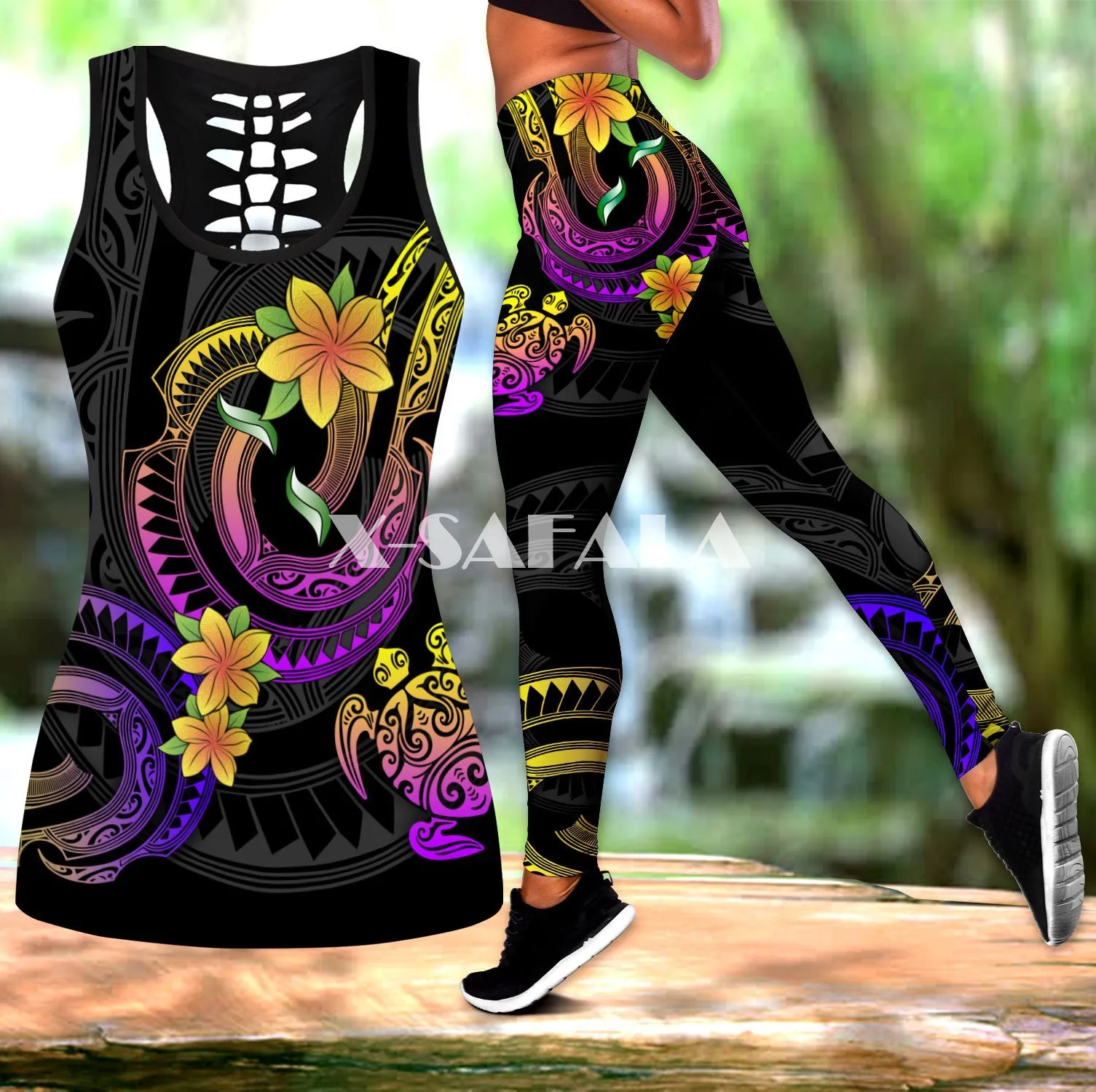 green pant suit The King Tiger Skin/Lion Animal Two Piece Yoga Set Women 3D Print Hollow Out Tank Top High Waist Legging Summer Casual Sport-1 pink jogging suit Suits & Blazers