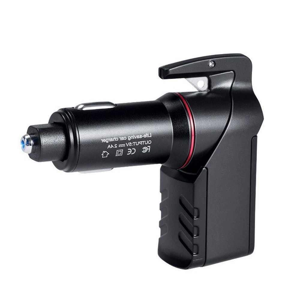 3 In 1 Usb Charger Car Safety Hammer Car Emergency Glass Window Breaker