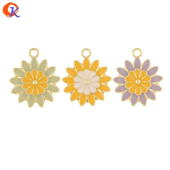 

Cordial Design 50Pcs 18*22MM Jewelry Accessories/Hand Made/Pendant/DIY Making/Paint Effect/Flower Shape/Earring Findings/Charms