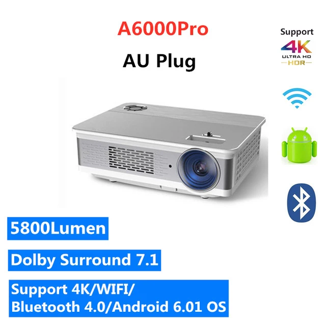 new projector TRANSJEE Full HD 1080P Projector,1920*1080P 280inch Smart Wifi Video Beamer, LED Projector for support 4K 3D Home Cinema small projector Projectors