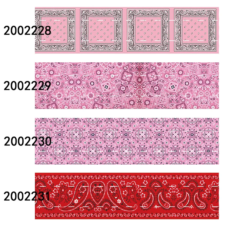 

Wholesale price 50 yards 25mm 38mm paisley flower printed grosgrain ribbon