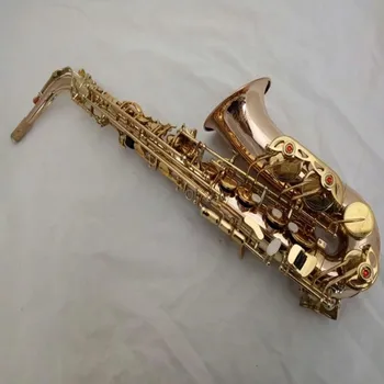 

alto phosphor copper lacquered sax with high F# and beautiful carving pattern