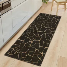 Напольный коврик для гостиной, кухни, мрамора, моющийся, износостойкий, прямоугольный, декоративный, практичный, для входа, нескользящий, для дома, ковер