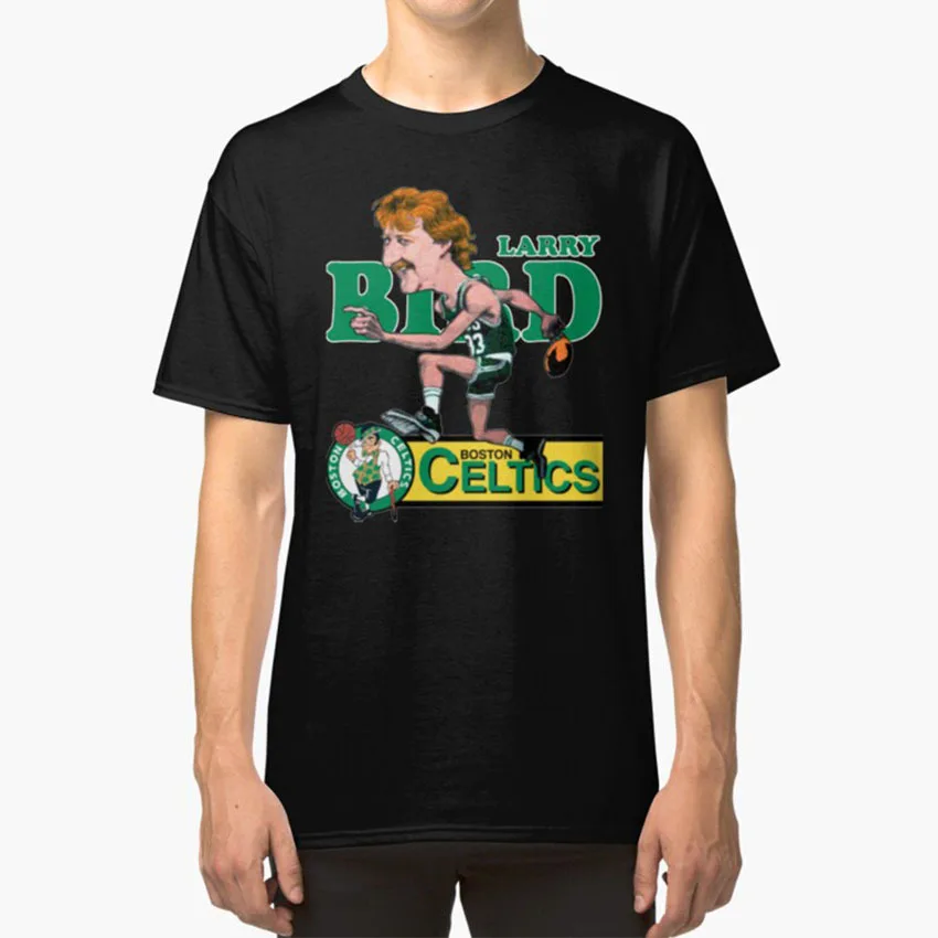 larry bird t shirt vintage