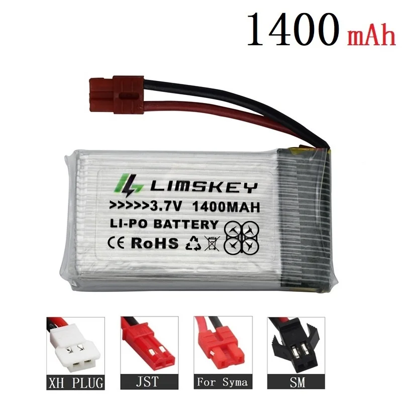 3 7 V 1400mAh литий полимерный Батарея для SYMA X5 X5C X5S X5SW X5SC X5HW X5HC X5UW X5UC v 1400 мА/ч