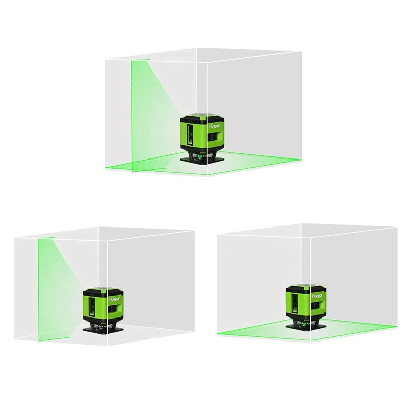 Красный/зеленый луч 5 крест Exactos прямой лазерный уровень для укладки плитки квадратный выравнивание строительные инструменты светильники FL360R/G