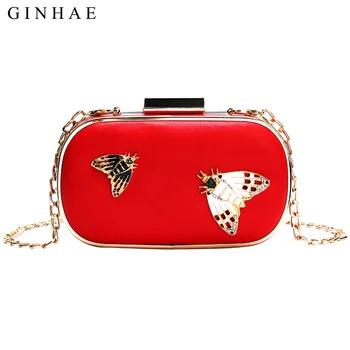 

Ladies Fashion Clutch Evening Bag 2019 Luxury Leather Box Design Women Handbag Wedding Bags Chain Shoulder Crossbody Party Bags