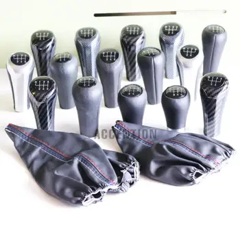 

For BMW 3 Series E36 E46 Car-Styling 5 / 6 Speed Shift Knob Stick Manuel Leather Gear Shift Gaiter Handbrake Gaiter