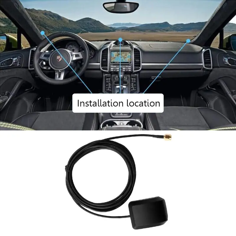 Auto GPS Empfänger SMA Conector 3M kabel GPS Antenne auto Auto antenne adapter für DVD Navigation N