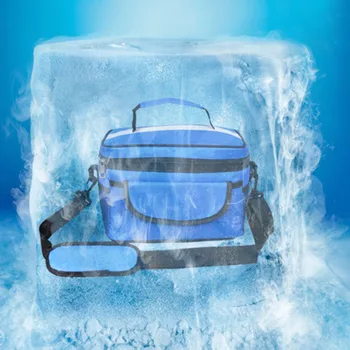 

Reusable Outdoor Collapsible Cooler Bag Hot And Cold Camping Large Capacity Oxford Cloth Insulated BBQ Portable Food Storage