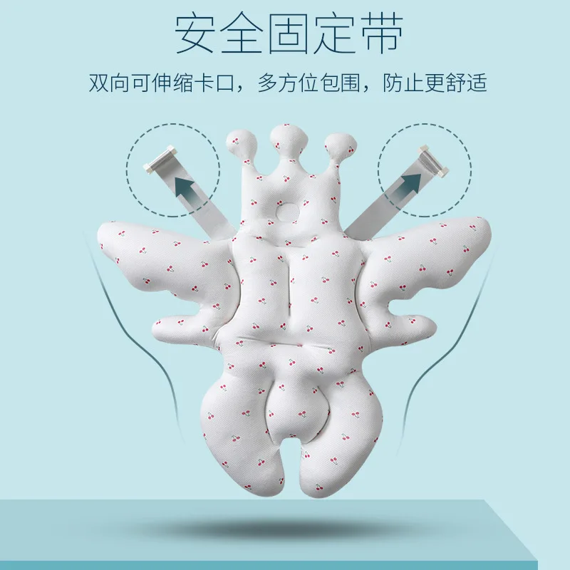 

Newborn Infant Miracle Baby Sponge Baby Bath Tub Suspension Pad-Sit Lie Universal-Slip Mat Tub Care String Bag Sponge