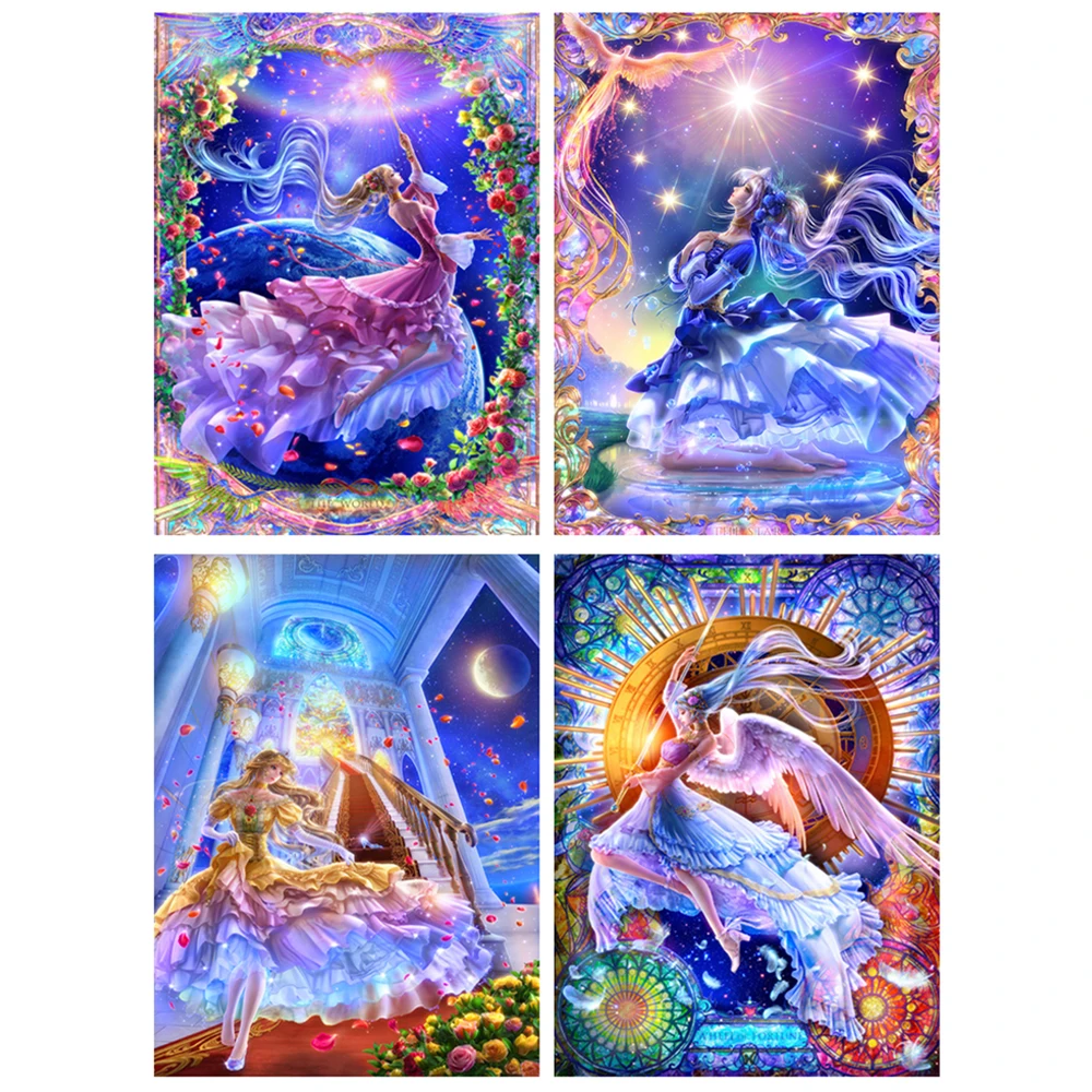 Полноразмерная квадратная/круглая Алмазная 5D картина сделай сам красивый узор