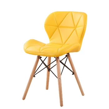 

Simple desk chair, computer chair, backrest, computer chair, solid wooden Nordic dining chair