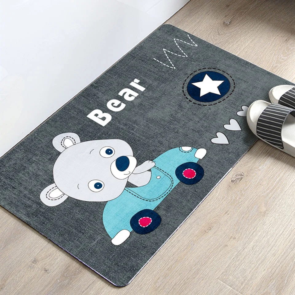 

Cartoon Welcome Entrance Doormats Carpets Rugs for Home Bathroom Living Room Floor Stair Kitchen Hallway Non-Slip Cat Dog Pet
