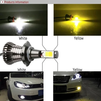 

Auto LED H1 Fog Light for hyundai sonata Car LED Lamp H7 Bulbs H11 H16 Dual Color led 881 9005 Fog Lights 2 colors