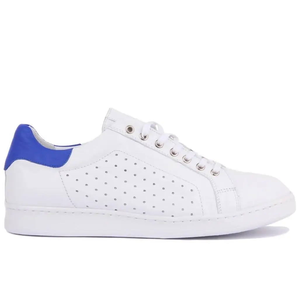 

Sail-Lakers Genuine Leather White Staples Male Sneaker
