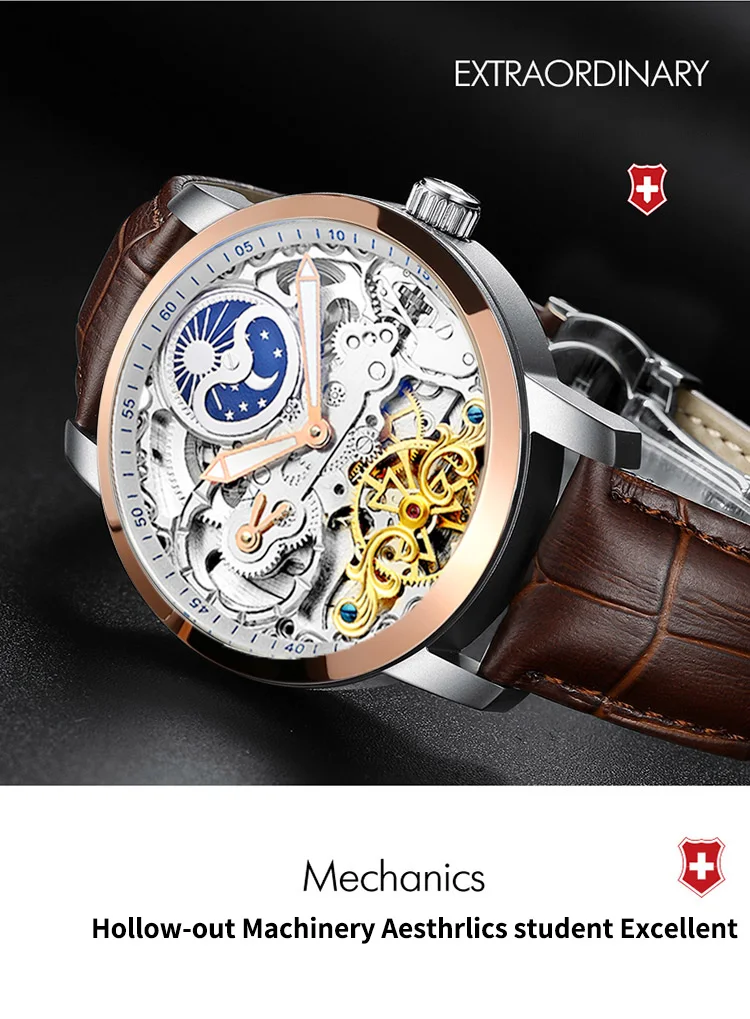 Reloj Hombre, новинка, HAIQIN, мужские механические часы, Роскошные, автоматические, для мужчин, скелет, Tourbillon, спортивные, водонепроницаемые часы для мужчин