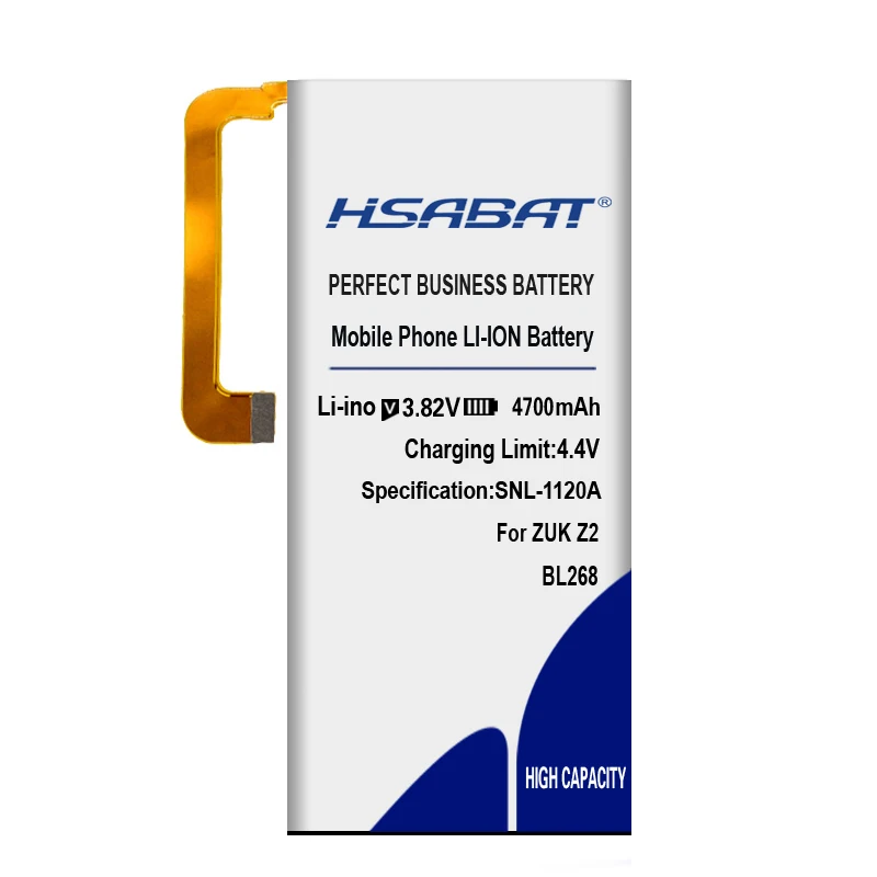 HSABAT 4700mAh BL268 аккумулятор для lenovo zuk Z2 Z2131