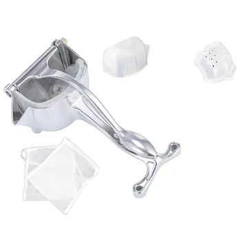 

Manual Lemon Lime Squeezer, Metal Rust Proof Citrus Press Juicer - Handheld Lemon Juicer with Solid Squeezer Bowl