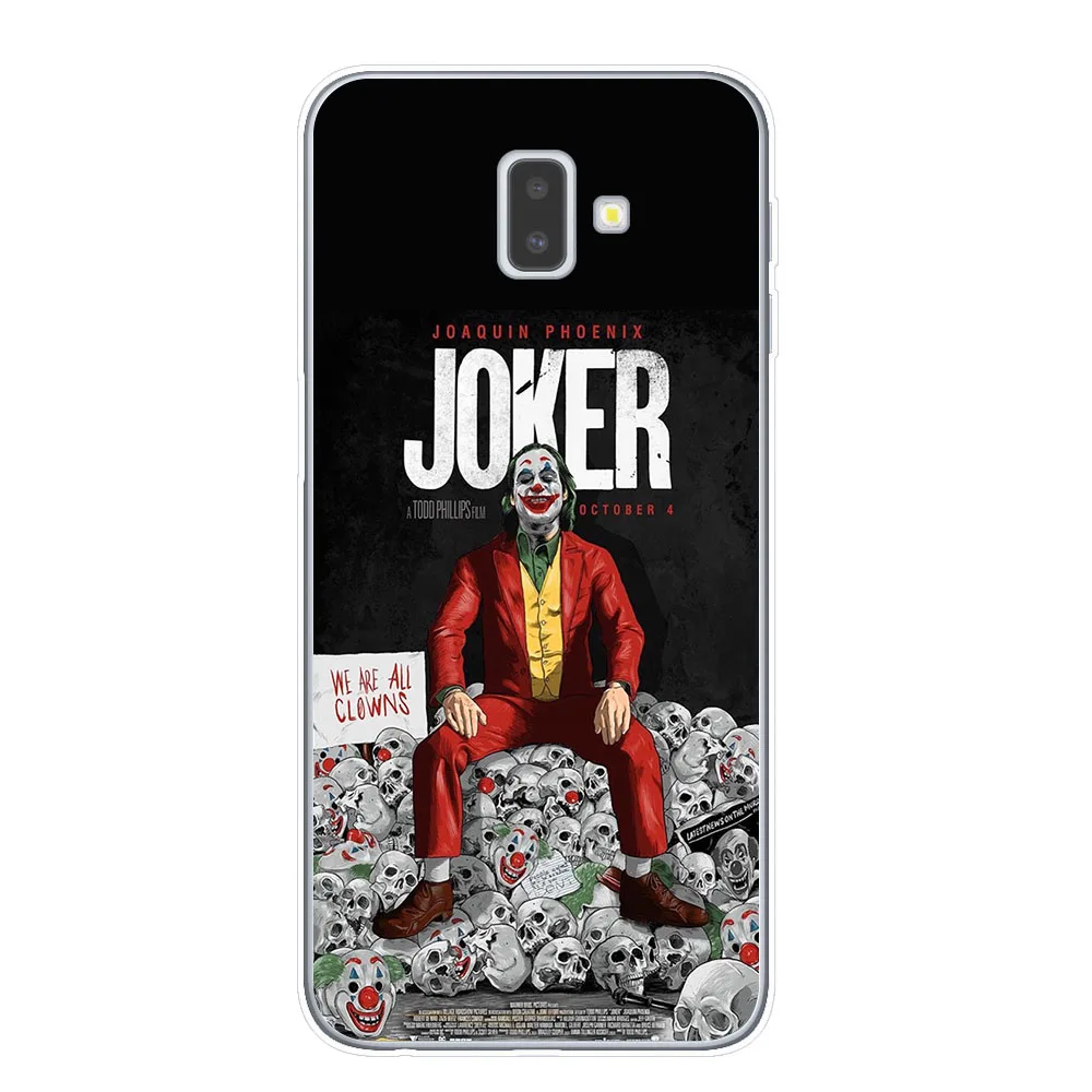 T7834 Joker из фильма ужасов «надевать счастливого лица мягкий TPU чехол для samsung J3 J5 J7 J4 J6 плюс Примечание 10 Pro Прозрачный чехол для телефона - Цвет: T7834