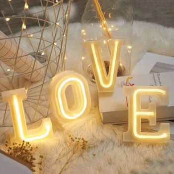 

HJDSIGN 0-9 Number Letter Signage Indoor Warm Light 5V Flex Led 3D Custom Pastry Display Light Up Signs Neon Light