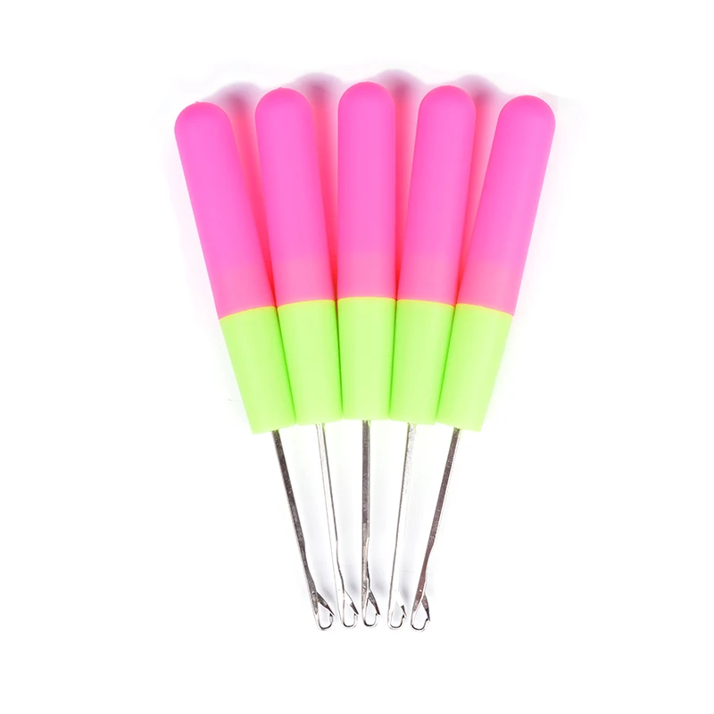 

Plastic Knitting Crochet Hook Needles 10pcs/lot Feather Hair Extension Tools For Jumbo Braiding Hair And Crochet Braids