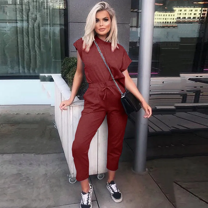 Tracksuit Women 2 Piece Set Loose Comfortable Simple Style Solid Color Long Sleeve Casual Suit Clothes 2020 top Spring Autumn sweatpants set