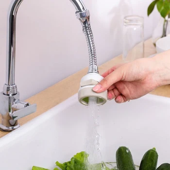 

360 Rotate Nozzle Filter Adapter Sprayer Flexible Extender Sprinkler Booster Hose Water Saving Kitchen Shower Tap Attachment