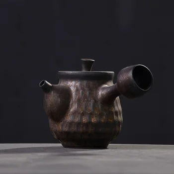 

TANGPIN japanese ceramic kyusu teapot vintage tea pot chinese kung fu tea set 210ml