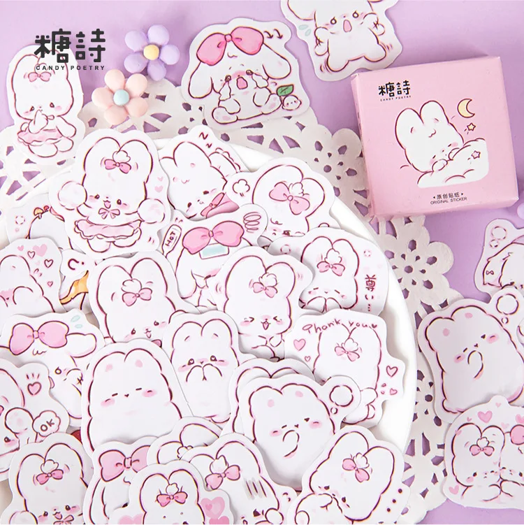 Kawaii Japanese Rabbit Stickers - Kawaii Pen Shop - Cutsy World