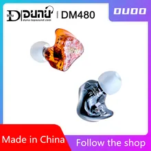 DUNU DM480 Titan Dual Dynamische Treiber In-ohr Kopfhörer mit 2 Pin/0,78mm Abnehmbare Kabel 3D Gedruckt shell DM-480
