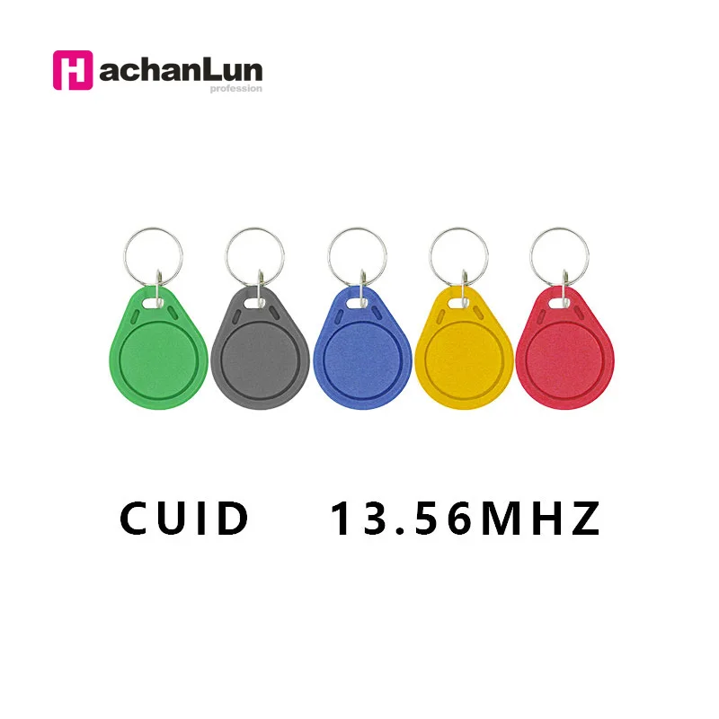 

100Pcs/lot 13.5MHZ CUID Changeable MF S50 1K IC Keys Keyfobs Token Tags S50 NFC Clone Copy Block 0 Writable14443A
