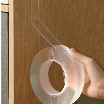 

1/3/5m Transparent Velcro Nano Tape Double-Sided Removable and Washable Adhesive Universal Strong Load BearingHook