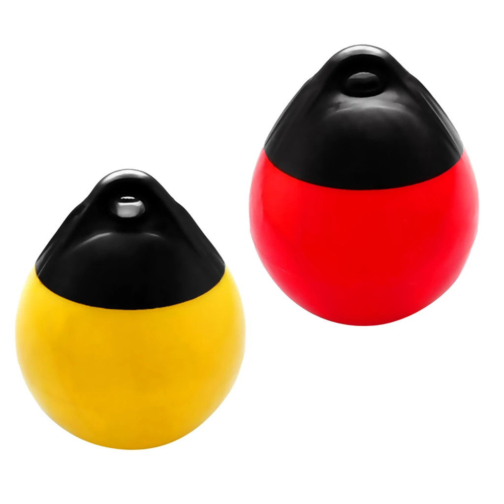 2pcs Red & Yellow Inflatable Boat Fender Heavy Duty PVC Marine Buffer/ Buoy 2pcs Red & Yellow Inflatable Boat Fender Heavy Duty PVC Marine Buffer/ Buoy