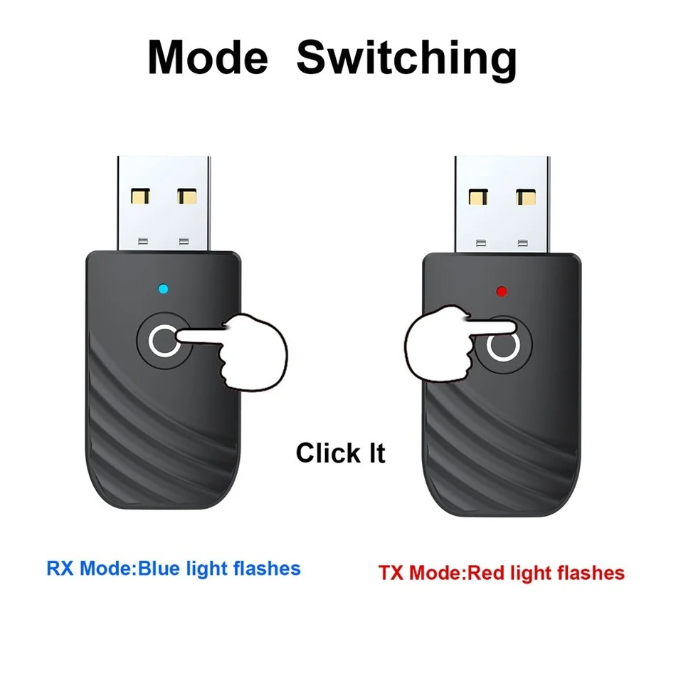 BT Bluetooth Transceiver Adapter Bluetooth Aux Adaptor Bluetooth Audio Receiver Bluetooth Adapter Audio Adapter Wireless USB Adapter 3 in 1 Wireless USB Bluetooth 5.0 Adapter Audio Receiver Transmitter 3.5mm AUX adaptador for car TV PC Computer Home Stereo