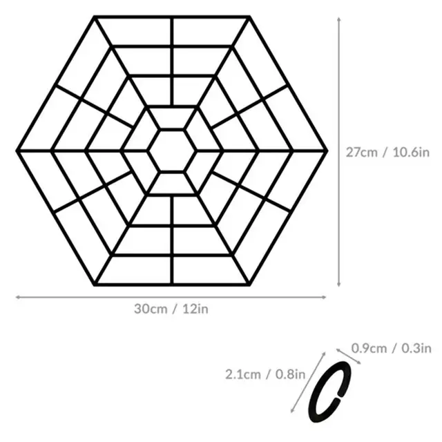 20Db Hat Szögű Hal Tó Nettó Védekező Tóhálók Műanyag Halvédők Professzionális Tóháló Otthoni Bolthoz (Fekete) - Image 5