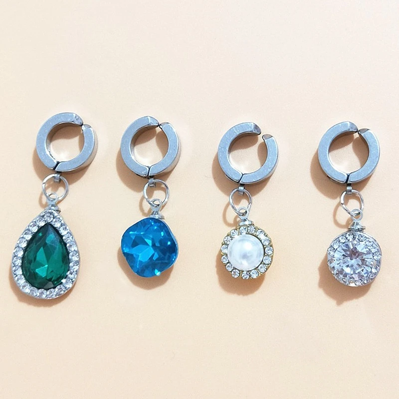 Kompromiss Klappe Schach spielen clip on navel ring Geschmeidig