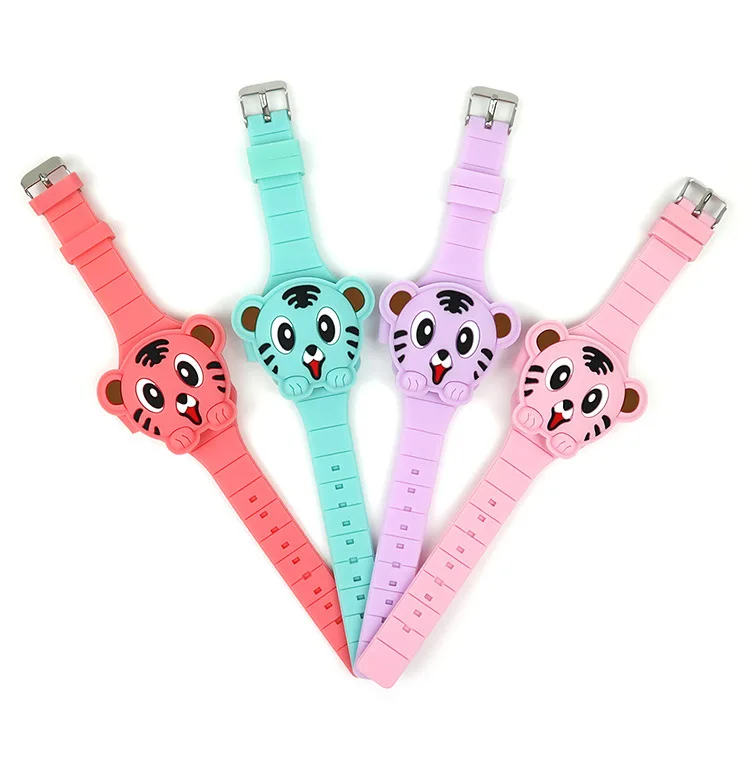 JOYROX-Flip-Cover-3D-Tiger-Cartoon-Electronic-Child-Watch-Digital-Kids-Watch-Rubber-For-Boy-Girls (5)