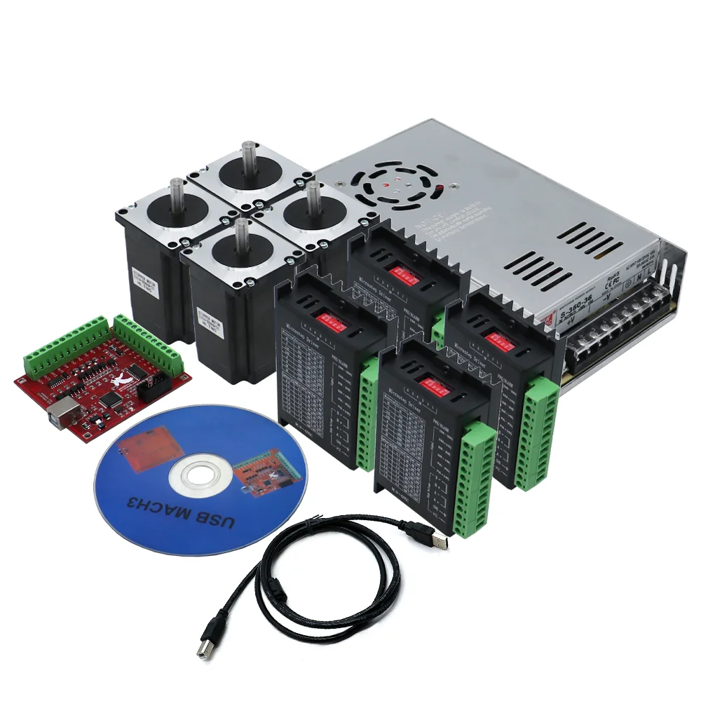 hemel koud Weglaten 350w 36v Power Supply Cnc | Nema 23 Kit 4 Axis | Stepper Motor Kit | Kit  Nema 23 3nm - 4 - Aliexpress