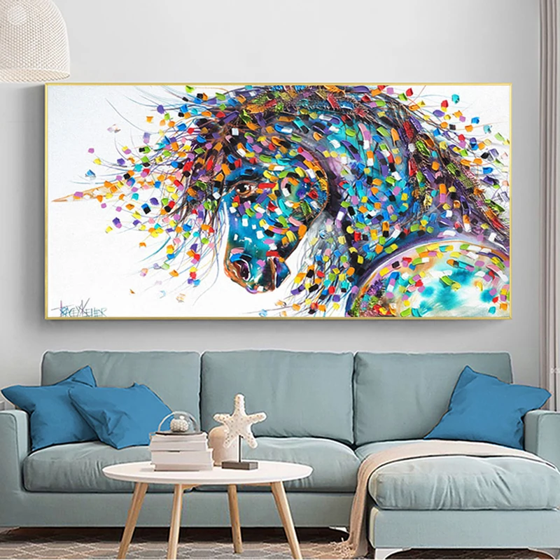Colorful Animal Canvas Poster Picture Wall Hangings Home Art Decor Unframed 
