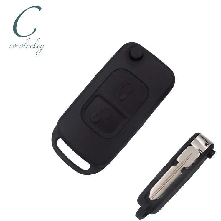 Cocolockey Remote Key Case Flip Folding Key Shell for Benz C E S ML SL ML55 AMG S500 SL500 W168 W124 Car Key Cover 2 Buttons best key car accessoriessmart remote key shell fob for mercedes benz year 2000 nec and bga style 3 buttons key case