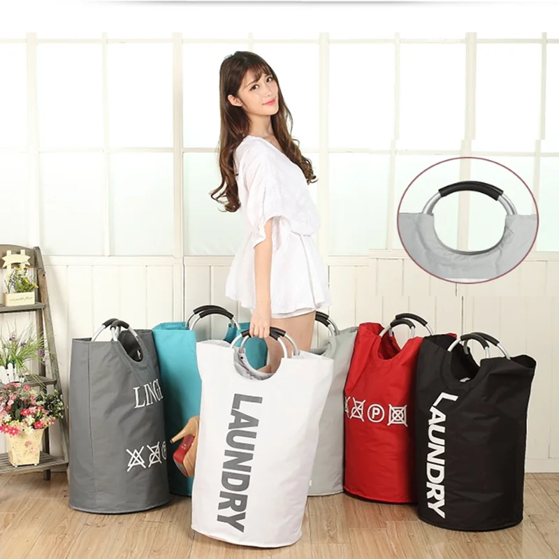 

Family Laundry Basket Folding Oxford cloth Waterproof and Moisture-Proof Clothing Multi-Functional Players Dirty Clothes Storage