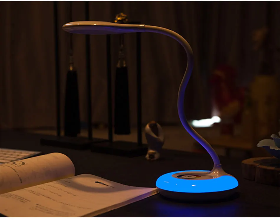 Лампа для обучения глаз, светодиодный светильник для чтения с USB зарядкой, небольшая настольная лампа, прикроватная лампа для спальни, энергосберегающая лампа