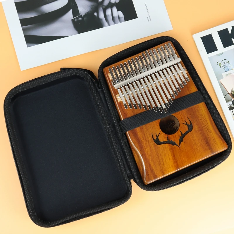Piano Case 10/17/21 Keys Kalimba Case Thumb Piano Case Water-resistant Shock-proof Mbira Box Bag