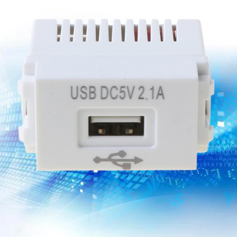 

128Type 2.1A Mobile Phone Charging Panel USB Power Module 220 V to 5 V USB Interface Adapter Switching Module
