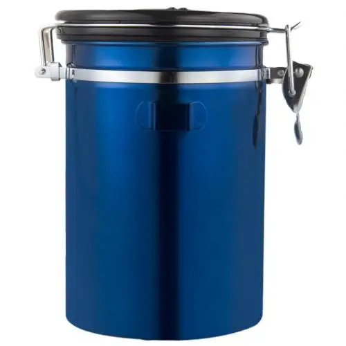 Royal Blue Герметичная банка для кофе, банка для сахарного чая, банка для хранения даты, контейнер для хранения, герметичные стеклянные банки, бутылки для хранения - Цвет: Royal Blue