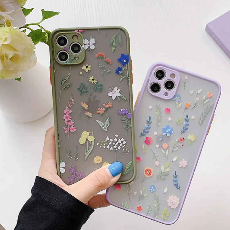 Роскошный 3D Рельефный цветочный чехол для iPhone 12 11 Pro Max X XR XS 7 8 Plus SE2020 бампер